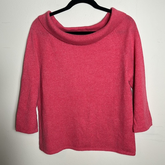 Alfani Pink Cowl Neck Sweater size large - like new - Picture 3 of 8